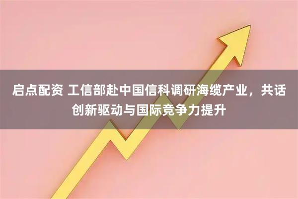 启点配资 工信部赴中国信科调研海缆产业，共话创新驱动与国际竞争力提升
