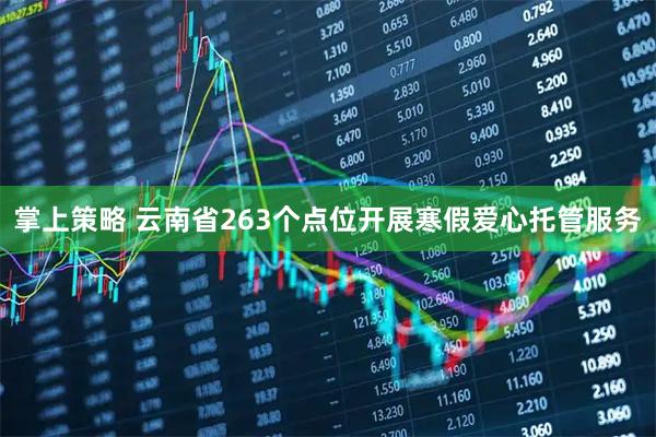 掌上策略 云南省263个点位开展寒假爱心托管服务